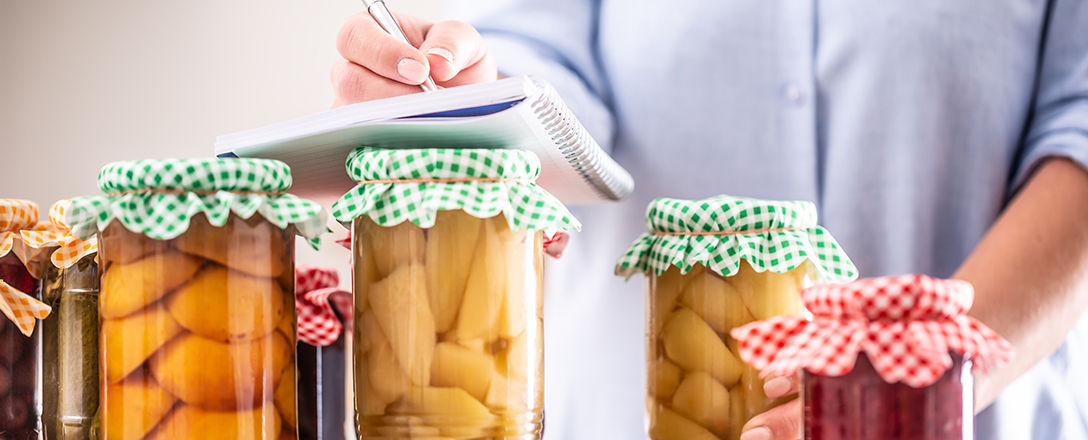 Lebensmittelverschwendung  mit Einkochen und Planen reduzieren