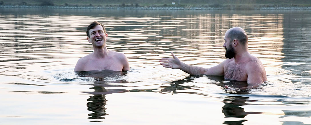 Winterschwimmen in der Neuen Donau Wien