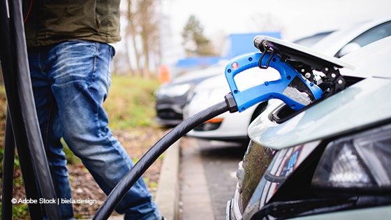 E-Auto ladet auf